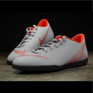 Nike Mercurial VG gray & orange indoor cleats